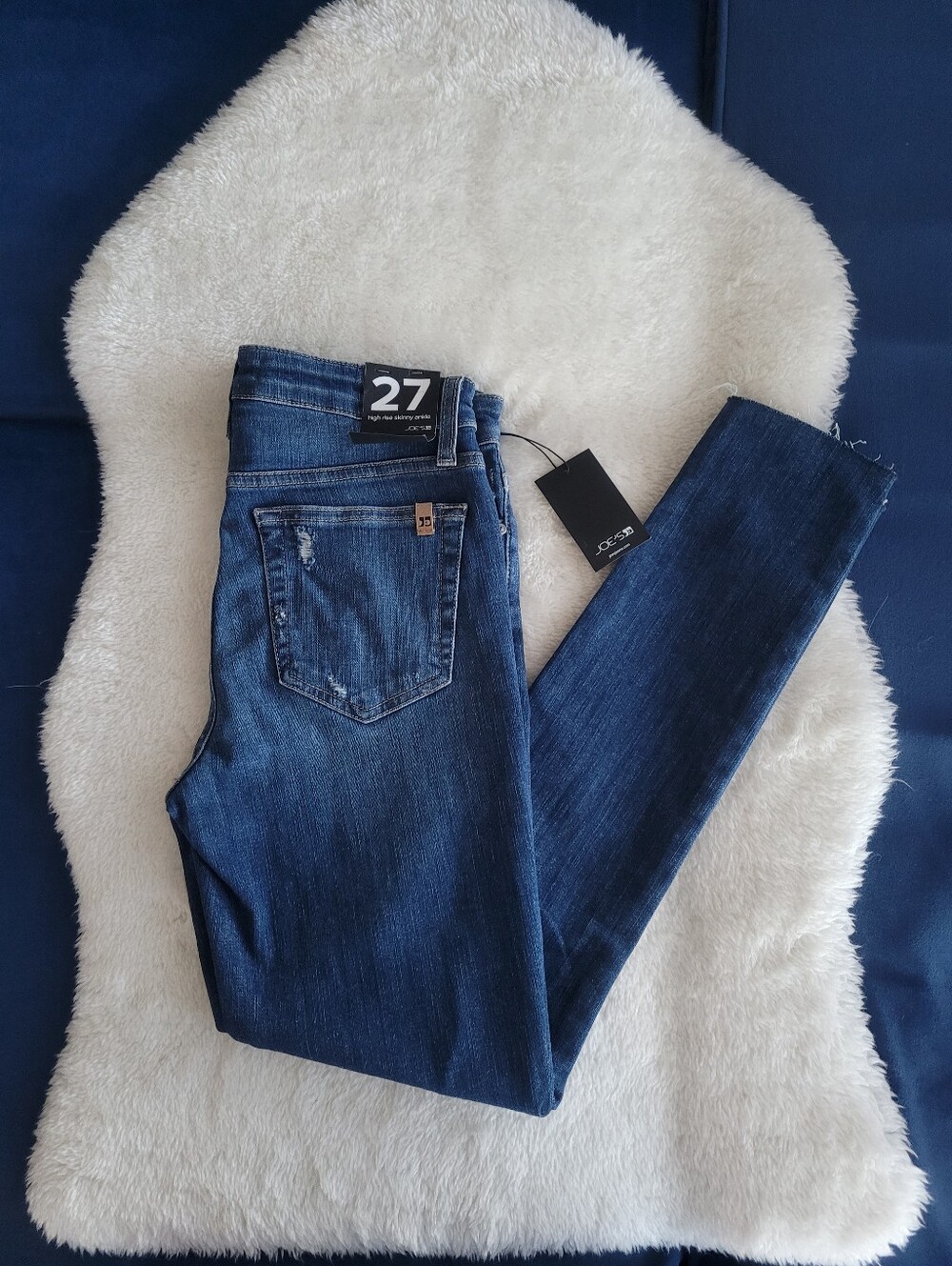 NWT Anthropologie Joe's Flawless High Rise Skinny Distressed Jeans Sz 27